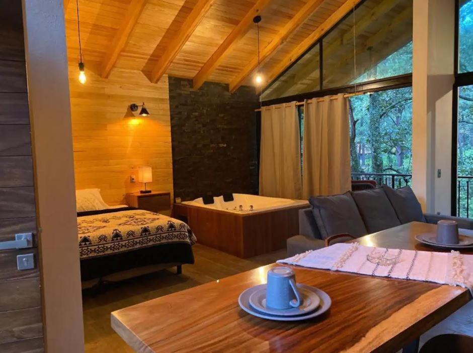 Cabana De Lujo Con Jacuzzi A 10 Min Del Pueblo มาซามิตลา ภายนอก รูปภาพ